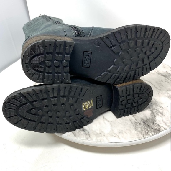 Ted & Muffy Triton Lug Sole Leather Tall Riding Boots - Picture 8 of 15